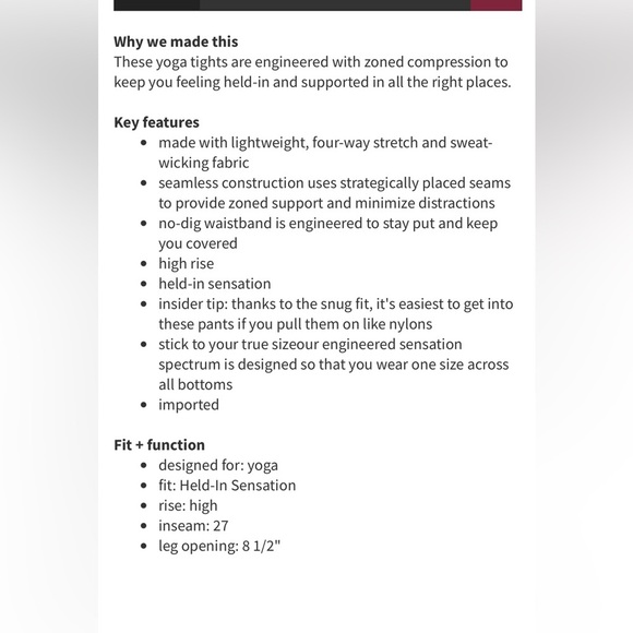 Lululemon Zone In Tight - Picture 8 of 8